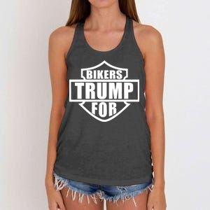 Bikers For Trump Women's Knotted Racerback Tank