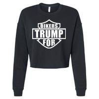 Bikers For Trump Cropped Pullover Crew