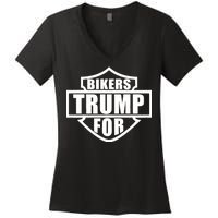 Bikers For Trump Women's V-Neck T-Shirt