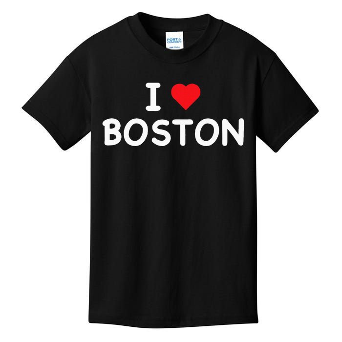 Boston I Love Boston Massachusetts Ma Classic Kids T-Shirt