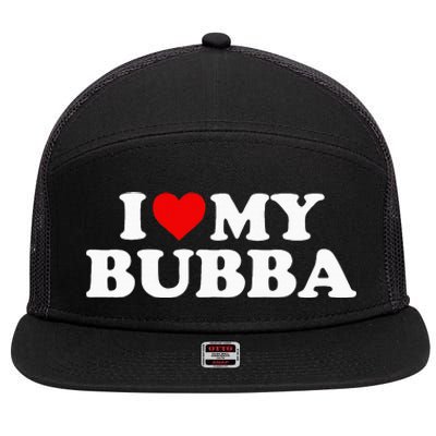 Bubba I Love My Bubba 7 Panel Mesh Trucker Snapback Hat