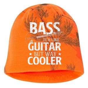 Bass It's Like Guitar But Way Cooler Bassist Bass Guitar Kati - Camo Knit Beanie