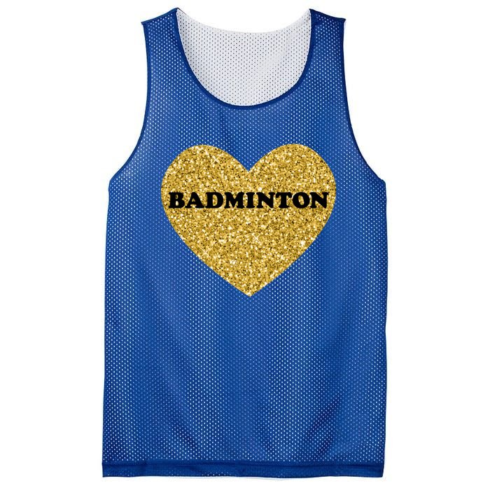 Badminton I Love Badminton Gift Mesh Reversible Basketball Jersey Tank