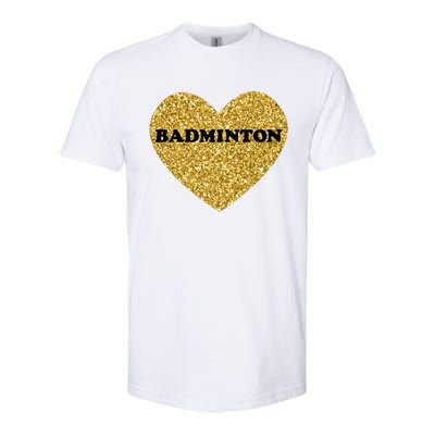 Badminton I Love Badminton Gift Softstyle CVC T-Shirt