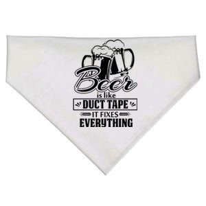 Beer Is Like Duct Tape It Fixes Everything USA-Made Doggie Bandana