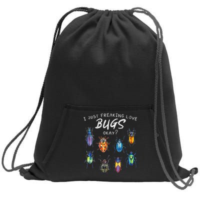 Bug Insect Lover Bug funny Bug Lover Sweatshirt Cinch Pack Bag