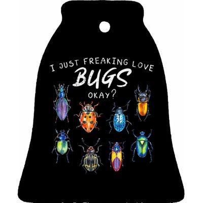 Bug Insect Lover Bug funny Bug Lover Ceramic Bell Ornament