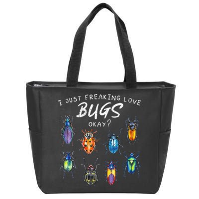 Bug Insect Lover Bug funny Bug Lover Zip Tote Bag