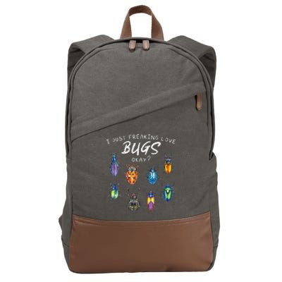 Bug Insect Lover Bug funny Bug Lover Cotton Canvas Backpack