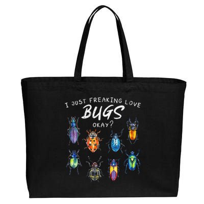 Bug Insect Lover Bug funny Bug Lover Cotton Canvas Jumbo Tote