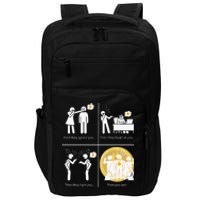 Bitcoin Ignore Laugh Fight And Win! Impact Tech Backpack