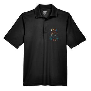 Ball Is Life Basketball Bball Lover Gift Men's Origin Performance Pique Polo