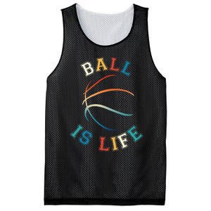 Ball Is Life Basketball Bball Lover Gift Mesh Reversible Basketball Jersey Tank