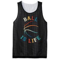 Ball Is Life Basketball Bball Lover Gift Mesh Reversible Basketball Jersey Tank