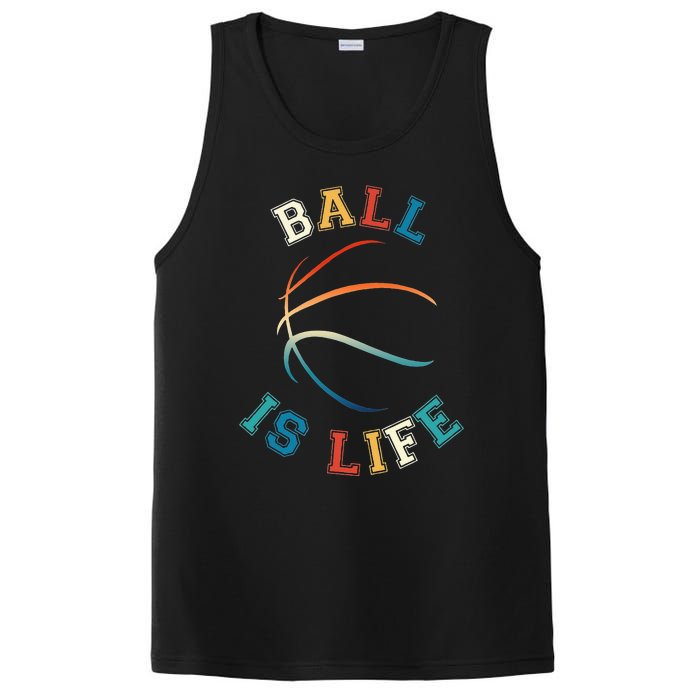 Ball Is Life Basketball Bball Lover Gift PosiCharge Competitor Tank