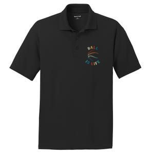 Ball Is Life Basketball Bball Lover Gift PosiCharge RacerMesh Polo