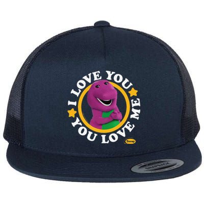 Barney I Love You You Love Me Song Purple Dinosaur Flat Bill Trucker Hat