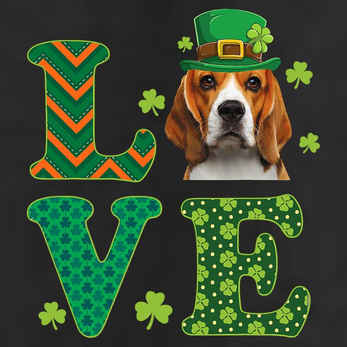Beagle I Love My Beagle St Patricks Day Funny Dog Lover Cool Comfort Performance Bucket Hat