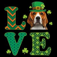 Beagle I Love My Beagle St Patricks Day Funny Dog Lover Sustainable Bucket Hat