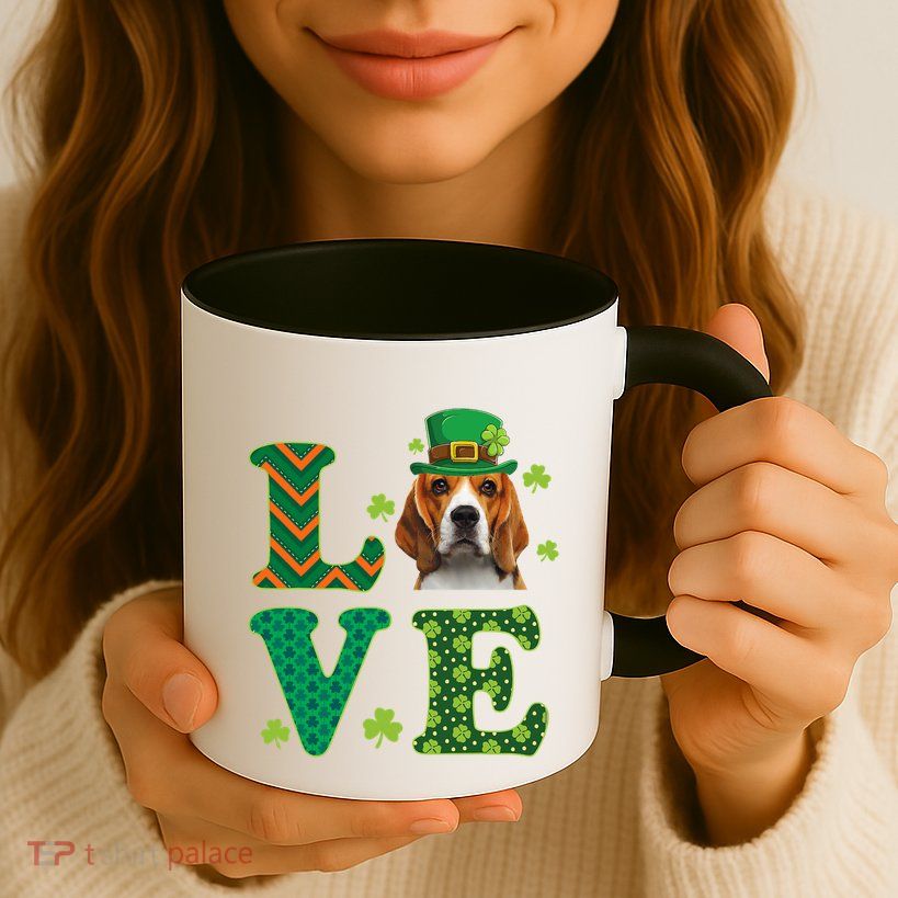Beagle I Love My Beagle St Patricks Day Funny Dog Lover Mug