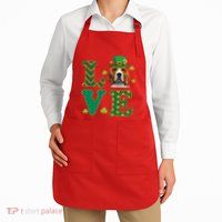 Beagle I Love My Beagle St Patricks Day Funny Dog Lover Apron