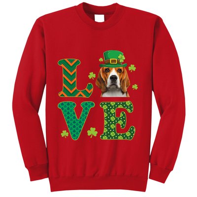 Beagle I Love My Beagle St Patricks Day Funny Dog Lover Sweatshirt