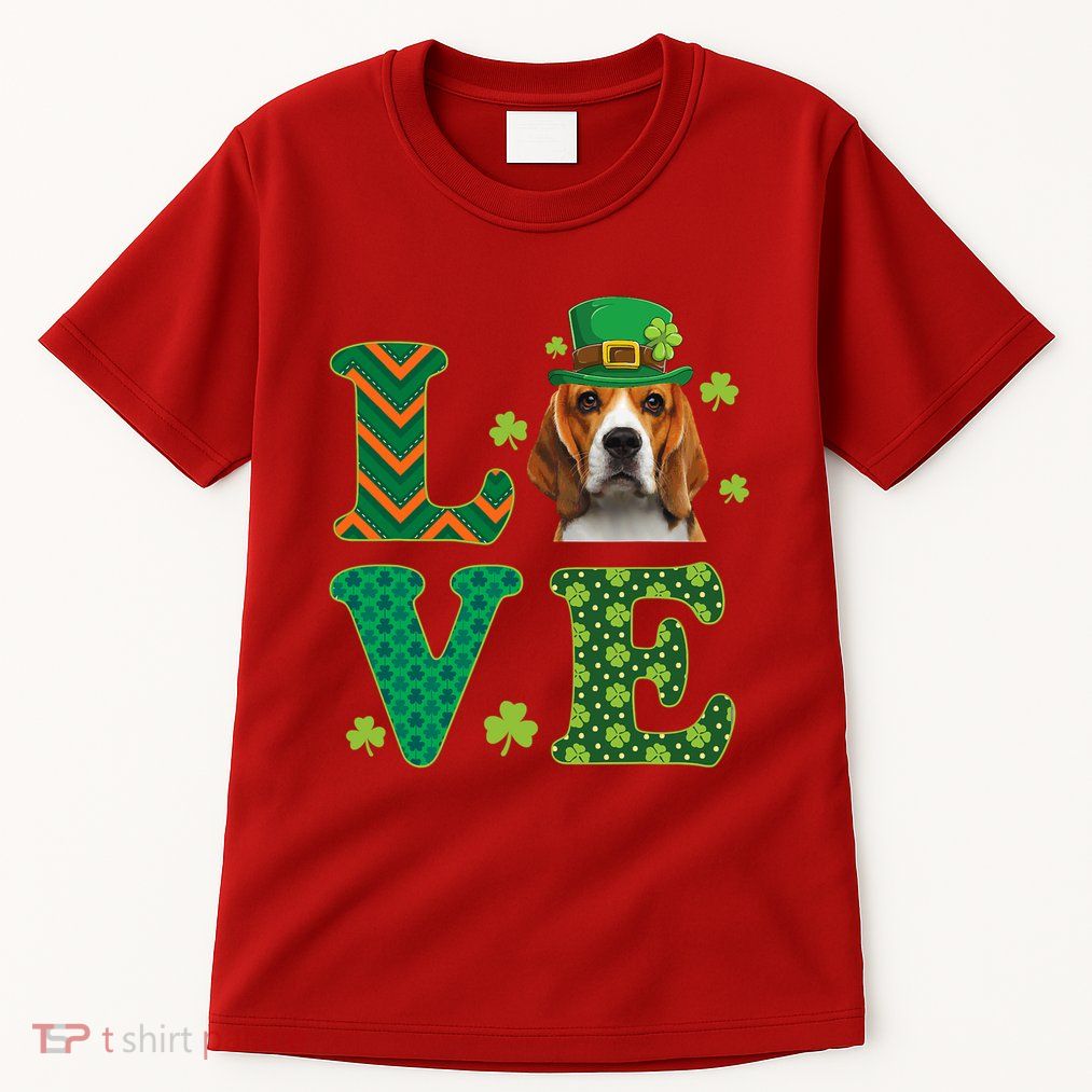 Beagle I Love My Beagle St Patricks Day Funny Dog Lover Tall T-Shirt