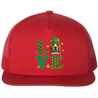 Beagle I Love My Beagle St Patricks Day Funny Dog Lover Flatbill Hat