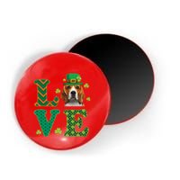 Beagle I Love My Beagle St Patricks Day Funny Dog Lover Magnet