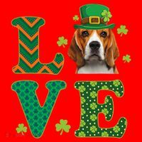 Beagle I Love My Beagle St Patricks Day Funny Dog Lover Toddler Sweatshirt