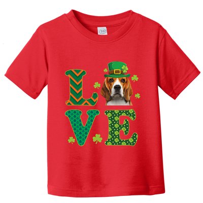 Beagle I Love My Beagle St Patricks Day Funny Dog Lover Toddler T-Shirt