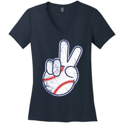 Baseball Is Life Women's V-Neck T-Shirt