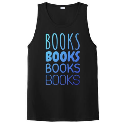 Book I Love Reading Books Bookworm Gift PosiCharge Competitor Tank