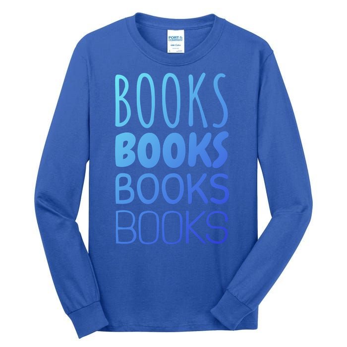 Book I Love Reading Books Bookworm Gift Tall Long Sleeve T-Shirt