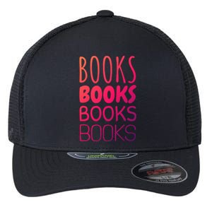 Book I Love Reading Books Bookworm Gift Flexfit Unipanel Trucker Cap