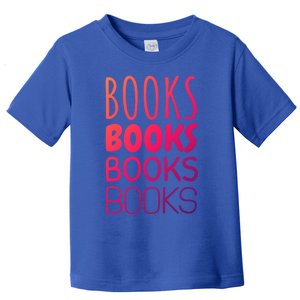 Book I Love Reading Books Bookworm Gift Toddler T-Shirt