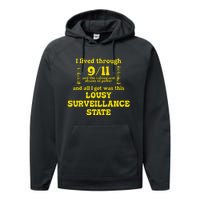 Breadandwaterprintshop I Lived Through 9 11 Performance Fleece Hoodie