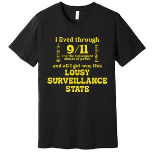 Breadandwaterprintshop I Lived Through 9 11 Premium T-Shirt