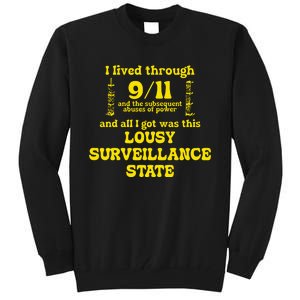 Breadandwaterprintshop I Lived Through 9 11 Tall Sweatshirt