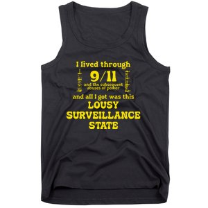 Breadandwaterprintshop I Lived Through 9 11 Tank Top