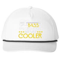 Bass It's Like A Guitar But Way Cooler Musician Snapback Five-Panel Rope Hat