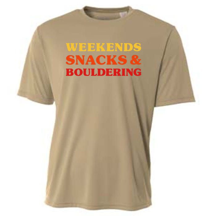 Bouldering I Love Bouldering Rock Climbing Cooling Performance Crew T-Shirt