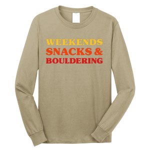 Bouldering I Love Bouldering Rock Climbing Long Sleeve Shirt