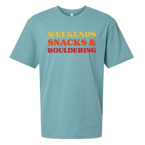 Bouldering I Love Bouldering Rock Climbing Sueded Cloud Jersey T-Shirt