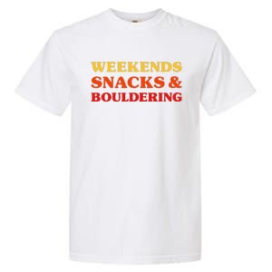 Bouldering I Love Bouldering Rock Climbing Garment-Dyed Heavyweight T-Shirt