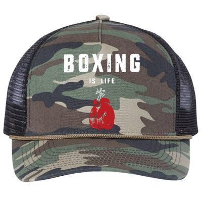 Boxing Is Life Retro Rope Trucker Hat Cap