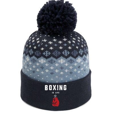 Boxing Is Life The Baniff Cuffed Pom Beanie