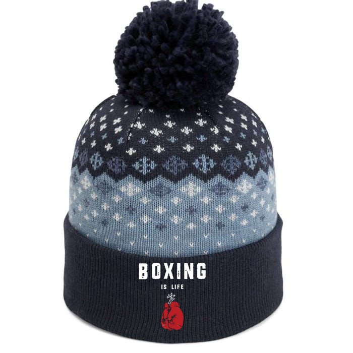 Boxing Is Life The Baniff Cuffed Pom Beanie