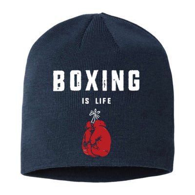 Boxing Is Life Sustainable Beanie