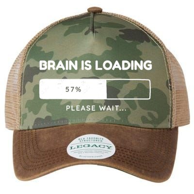 Brain Is Loading Please Wait Funny Legacy Tie Dye Trucker Hat